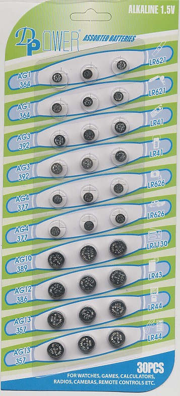 Distribuidor de pilas, relojes, baterias