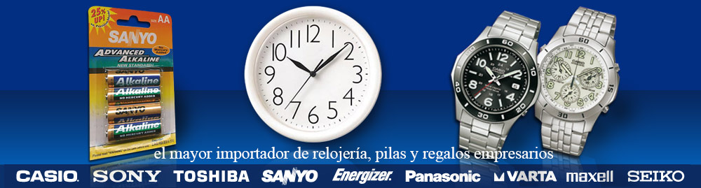 Distribuidor de pilas, relojes, baterias