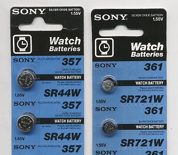 Importador de Pilas 357 -  361 Sony Distribuidor de pilas, relojes, baterias