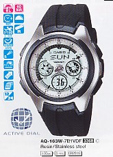 CASIO AQ163W Distribuidor de pilas, relojes, baterias