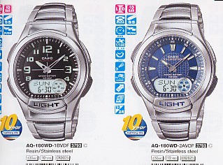 CASIO AQ180WD Distribuidor de pilas, relojes, baterias