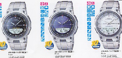 CASIO AW80D Distribuidor de pilas, relojes, baterias