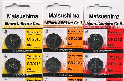 Importador de Pilas CR2016-2025-2032 Matsushima Distribuidor de pilas, relojes, baterias