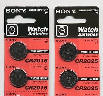 Importador de Pilas CR2016 -  CR2025 -  CR2032 Sony Distribuidor de pilas, relojes, baterias