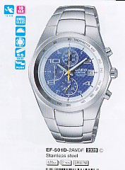 CASIO EF501D-2A  Distribuidor de pilas, relojes, baterias