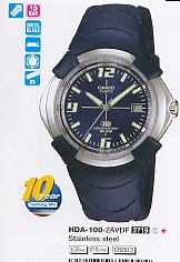 CASIO HDA100-2A  Distribuidor de pilas, relojes, baterias