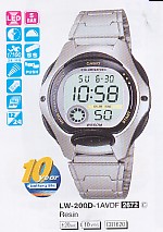 CASIO LW200D-1A  Distribuidor de pilas, relojes, baterias