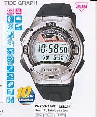 CASIO W753-1A  Distribuidor de pilas, relojes, baterias